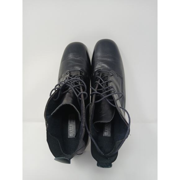 Munro Women Boots Size 11 Black Leather Ankle Booties Side Zip Comfort Shoes Y2k - Picture 9 of 13